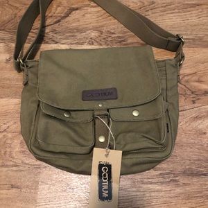 Mini messenger style purse